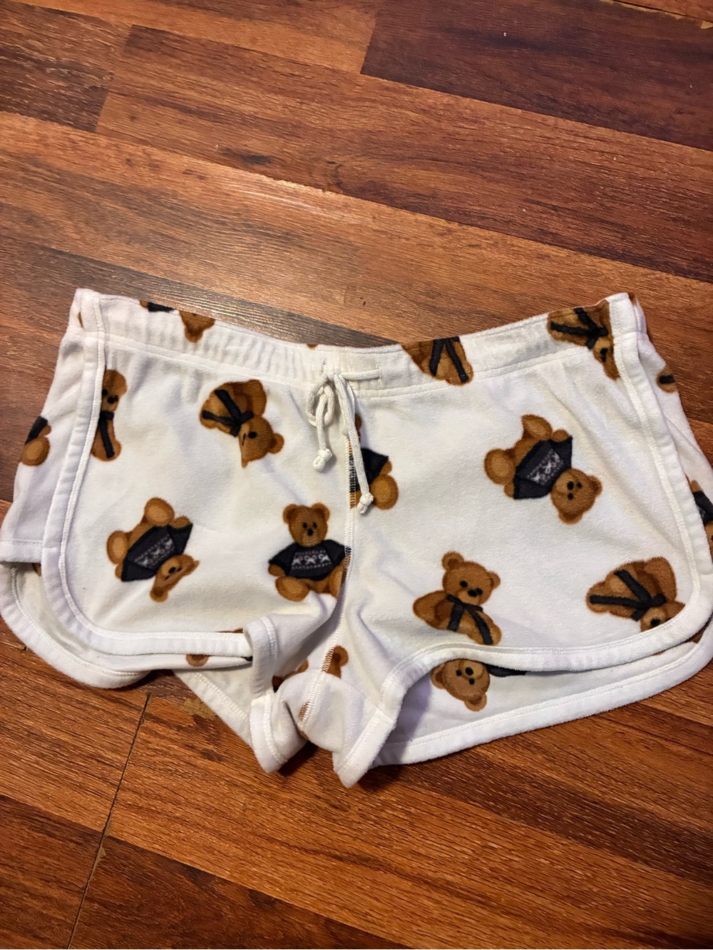 Aeropostale White Teddy Bear Print Women’s Shorts